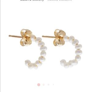 Catbird NYC Baby Pearl Hoop Earring (Pair)